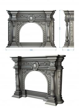 Fireplaces (KM_0137) 3D model for CNC machine