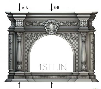 Fireplaces (KM_0137) 3D model for CNC machine