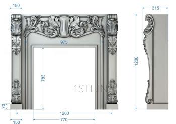 Fireplaces (KM_0166) 3D model for CNC machine