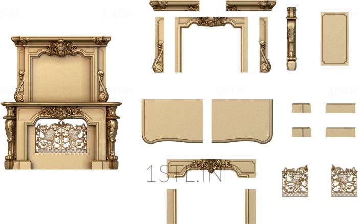 Fireplaces (KM_0232) 3D model for CNC machine