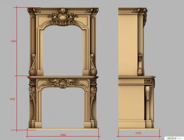 Fireplaces (KM_0251) 3D model for CNC machine