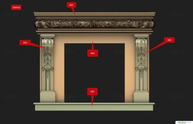 Fireplaces (KM_0255) 3D model for CNC machine