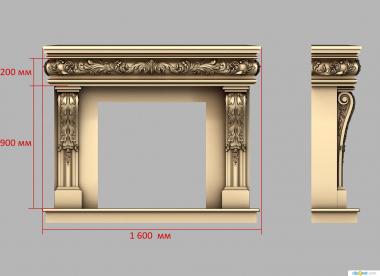 Fireplaces (KM_0255) 3D model for CNC machine