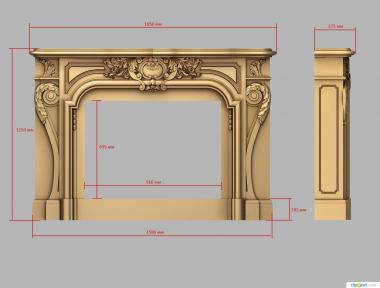 Fireplaces (KM_0259) 3D model for CNC machine