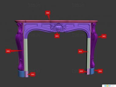 Fireplaces (KM_0265) 3D model for CNC machine