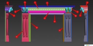 Fireplaces (KM_0278) 3D model for CNC machine