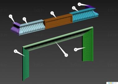 चिमनियों (KM_0284) सीएनसी मशीन के लिए 3D मॉडल