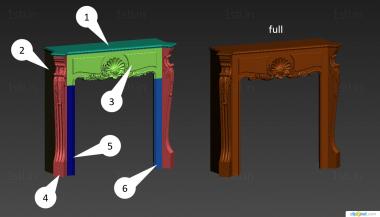 चिमनियों (KM_0287) सीएनसी मशीन के लिए 3D मॉडल