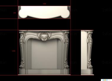 Fireplaces (KM_0292) 3D model for CNC machine