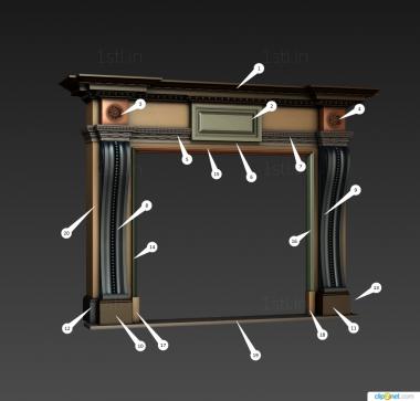 चिमनियों (KM_0296) सीएनसी मशीन के लिए 3D मॉडल