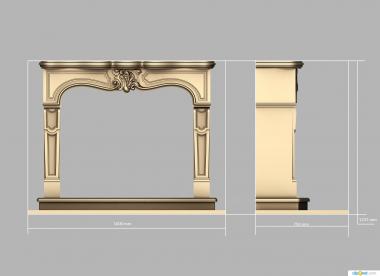 चिमनियों (KM_0297) सीएनसी मशीन के लिए 3D मॉडल