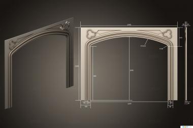 Fireplaces (KM_0302) 3D model for CNC machine