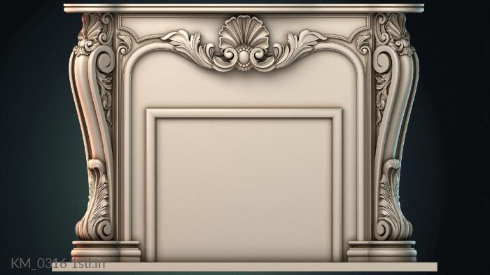 चिमनियों (KM_0316) सीएनसी मशीन के लिए 3D मॉडल