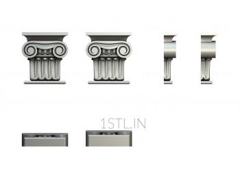 Chapiters (KP_0475) 3D model for CNC machine