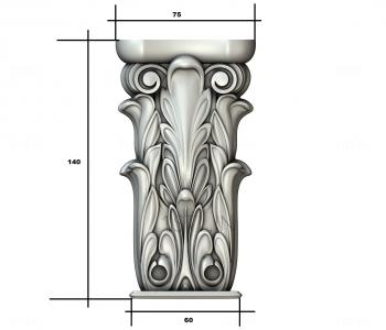 Chapiters (KP_0538) 3D model for CNC machine