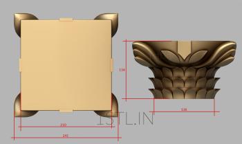 Chapiters (KP_0555) 3D model for CNC machine