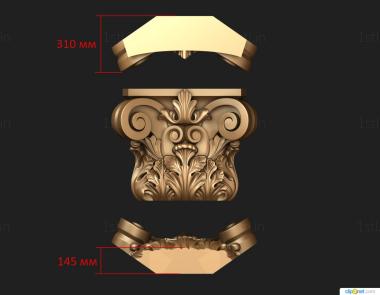 Chapiters (KP_0624) 3D model for CNC machine