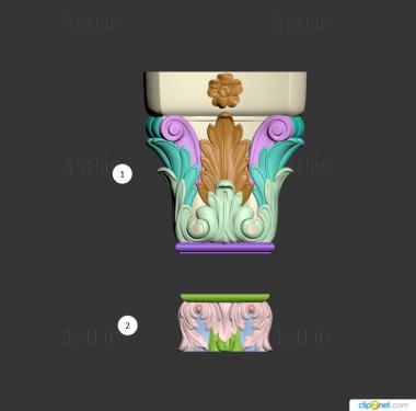 Chapiters (KP_0647) 3D model for CNC machine