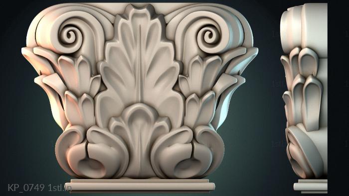Chapiters (KP_0749) 3D model for CNC machine
