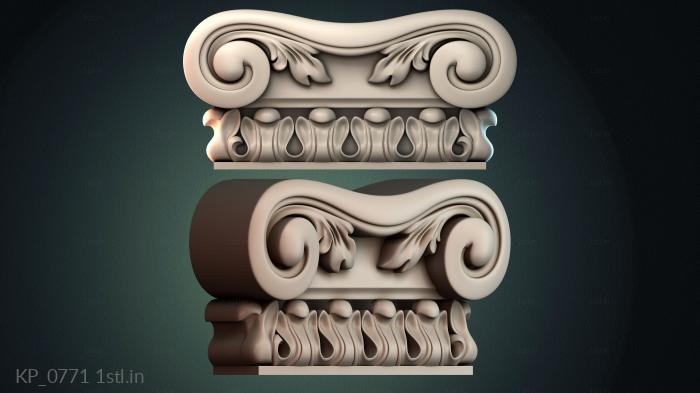 Chapiters (KP_0771) 3D model for CNC machine