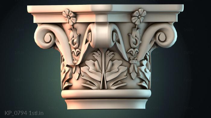 Chapiters (KP_0794) 3D model for CNC machine
