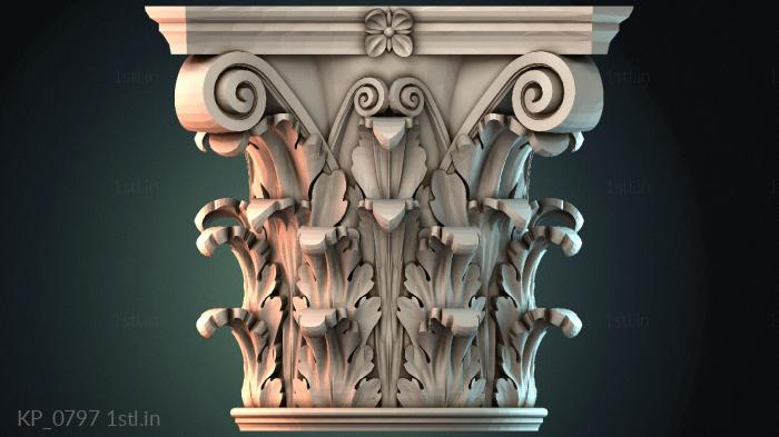 Chapiters (KP_0797) 3D model for CNC machine