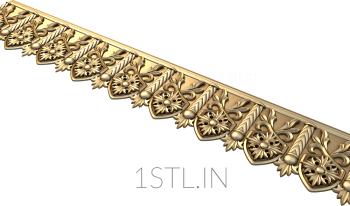 Cornice (KRN_0006) 3D model for CNC machine