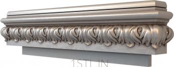 Cornice (KRN_0018) 3D model for CNC machine