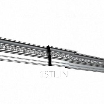 Cornice (KRN_0074) 3D model for CNC machine