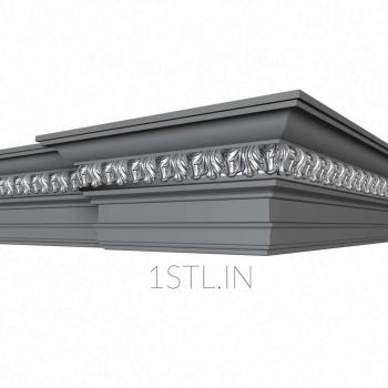 Cornice (KRN_0074) 3D model for CNC machine