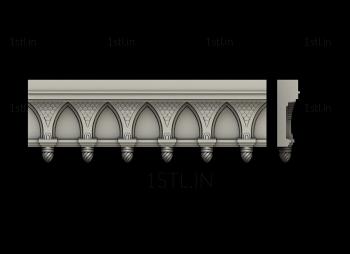 Cornice (KRN_0076) 3D model for CNC machine