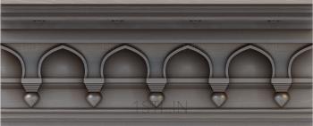 Cornice (KRN_0077) 3D model for CNC machine