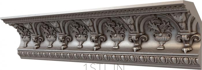 Cornice (KRN_0094-9) 3D model for CNC machine