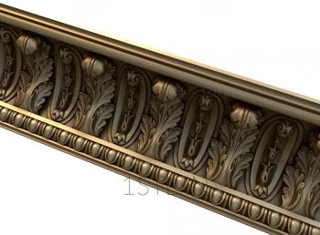 Cornice (KRN_0118-9) 3D model for CNC machine