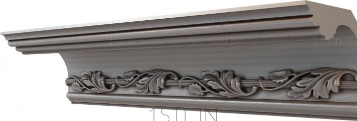 Cornice (KRN_0121-9) 3D model for CNC machine
