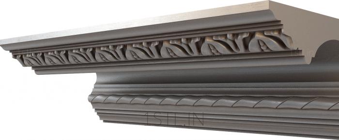Cornice (KRN_0122-9) 3D model for CNC machine