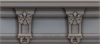 Cornice (KRN_0158-9) 3D model for CNC machine