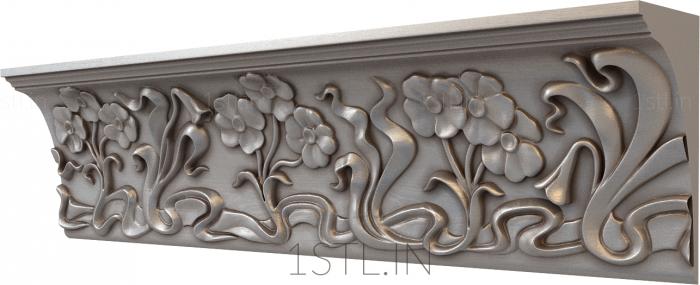 Cornice (KRN_0162-9) 3D model for CNC machine