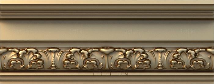 Cornice (KRN_0178-9) 3D model for CNC machine