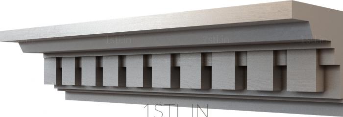 Cornice (KRN_0208-9) 3D model for CNC machine