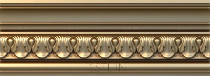 Cornice (KRN_0238-9) 3D model for CNC machine