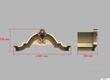 Cornice (KRN_0292) 3D model for CNC machine