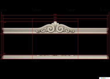 Cornice (KRN_0297) 3D model for CNC machine