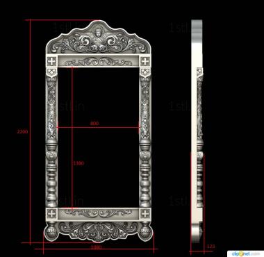 Icon case (KT_0115) 3D model for CNC machine