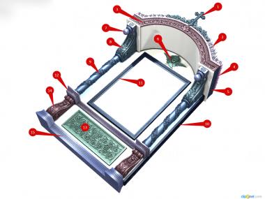 Icon case (KT_0121) 3D model for CNC machine