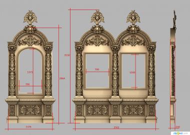 Icon case (KT_0149) 3D model for CNC machine