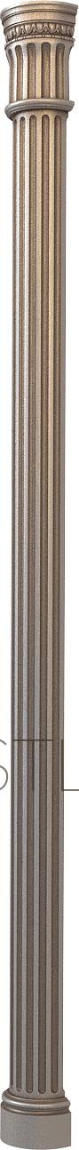 Columns (KL_0007-9) 3D model for CNC machine