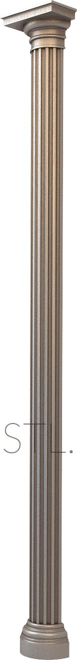 Columns (KL_0015-9) 3D model for CNC machine