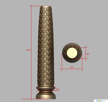 Columns (KL_0096) 3D model for CNC machine