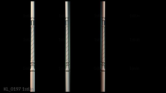 कॉलम (KL_0197) सीएनसी मशीन के लिए 3D मॉडल